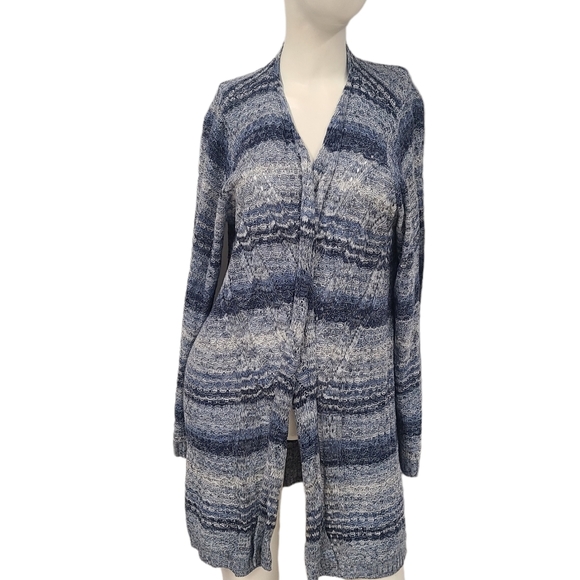 New with Tags Avenye Blue Cardigan Duster size 14/16 - Picture 1 of 7